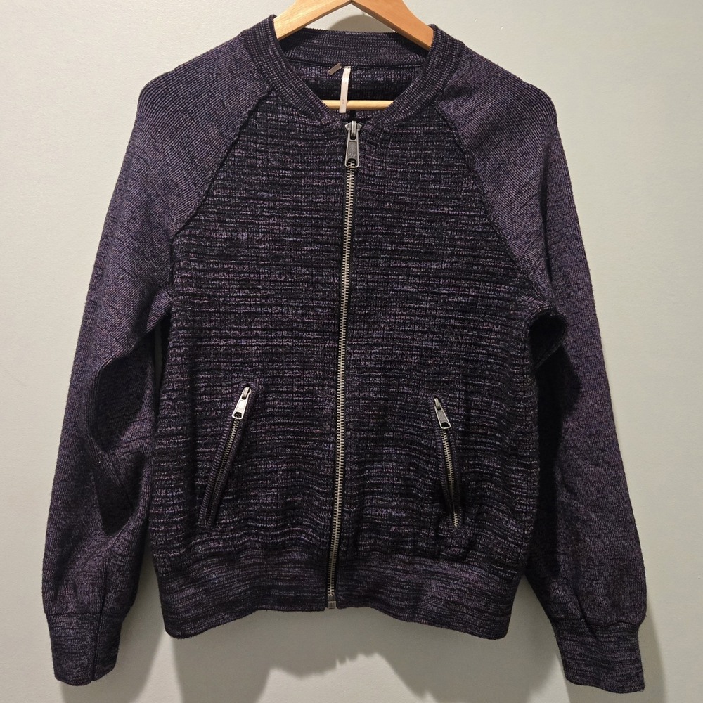 Free People Full Zip Up‎ Jacket Womens Medium Zip Pockets